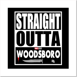 Straight Outta Woodsboro Scream 6 Horror Movie Slasher Movie Ghostface Woodsboro Posters and Art